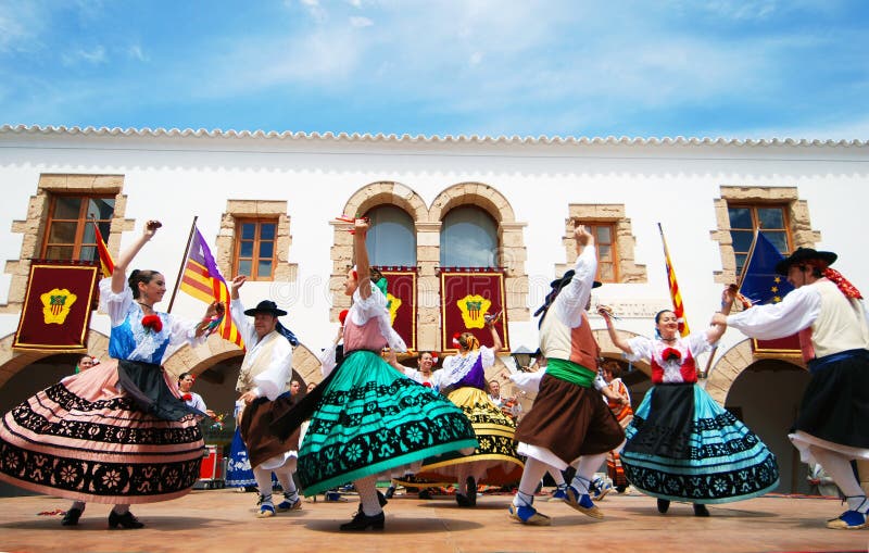 Danse de folklore dans Ibiza Espagne l'Europe