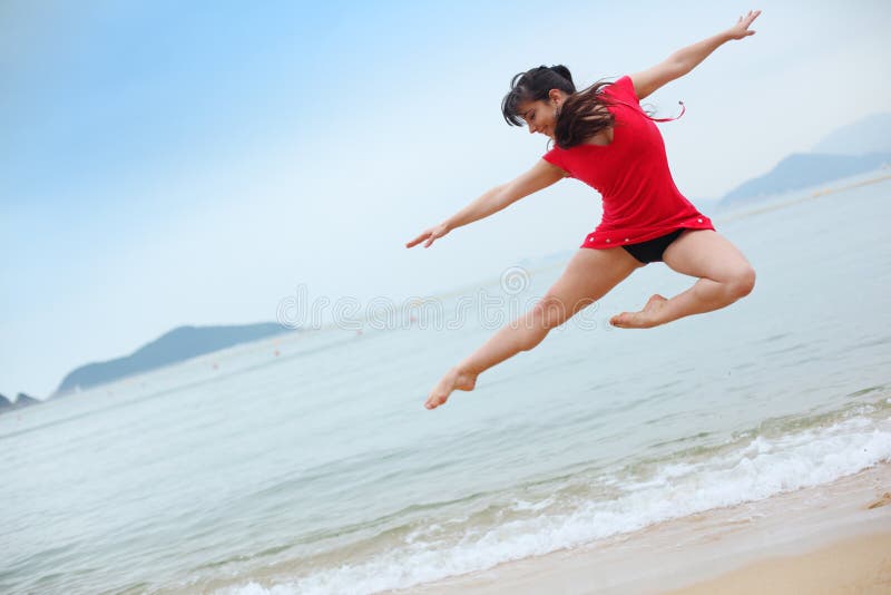 Danse sur la plage photographie stock Danse sur la plage photographie stock
