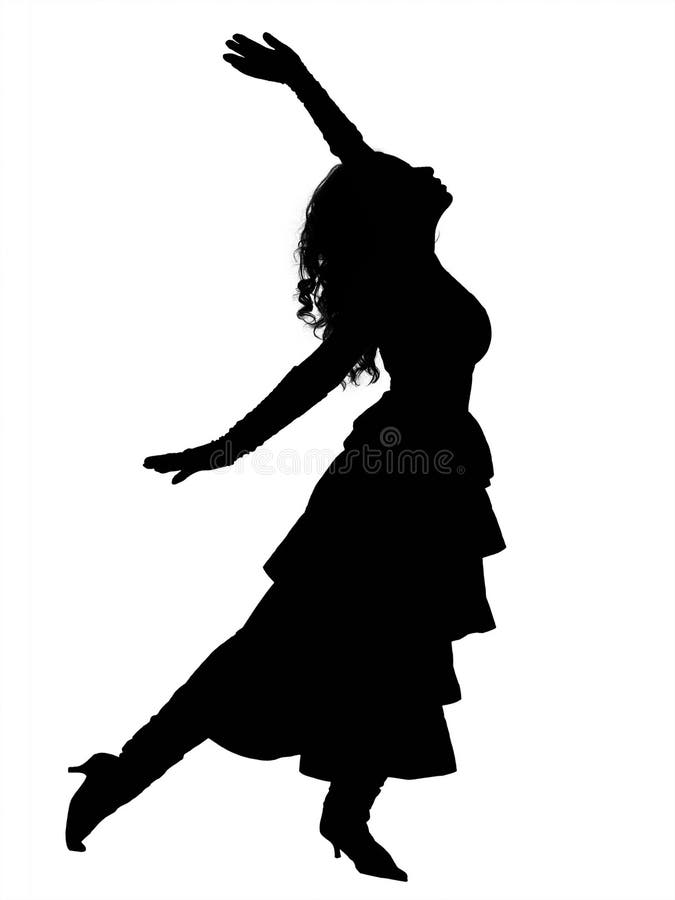 Dansend silhouet vector illustratie Dansend silhouet vector illustratie