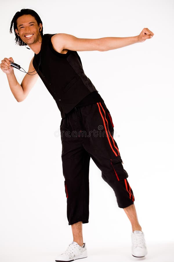 Dansende mens royalty-vrije stock afbeelding Dansende mens royalty-vrije stock afbeelding