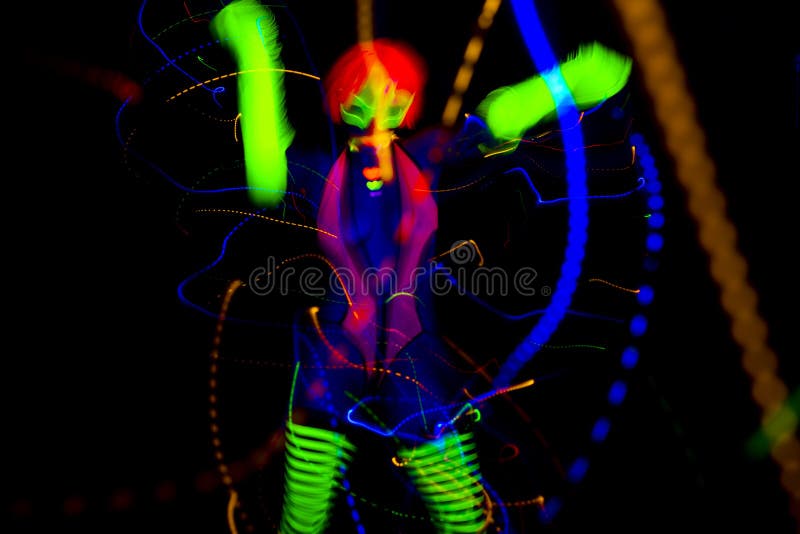 Disco homme costume fluorescent