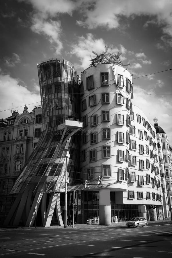 Danshus prague fotografering för bildbyråer