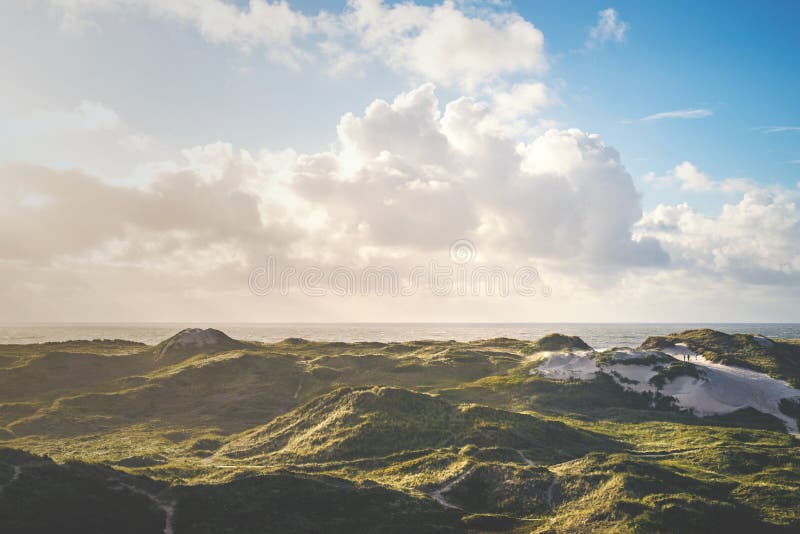 Danska dyn på Nordsjö på Hvide Sande royaltyfri fotografi Danska dyn på Nordsjö på Hvide Sande royaltyfri fotografi
