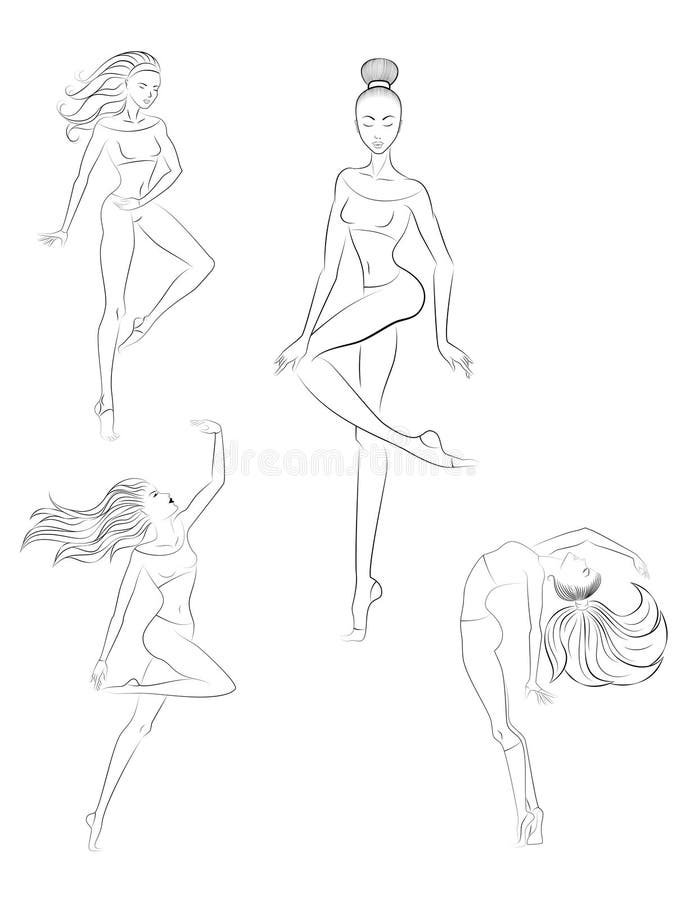 Danza contemporánea ilustración del vector. Ilustración de libertad -  28812969