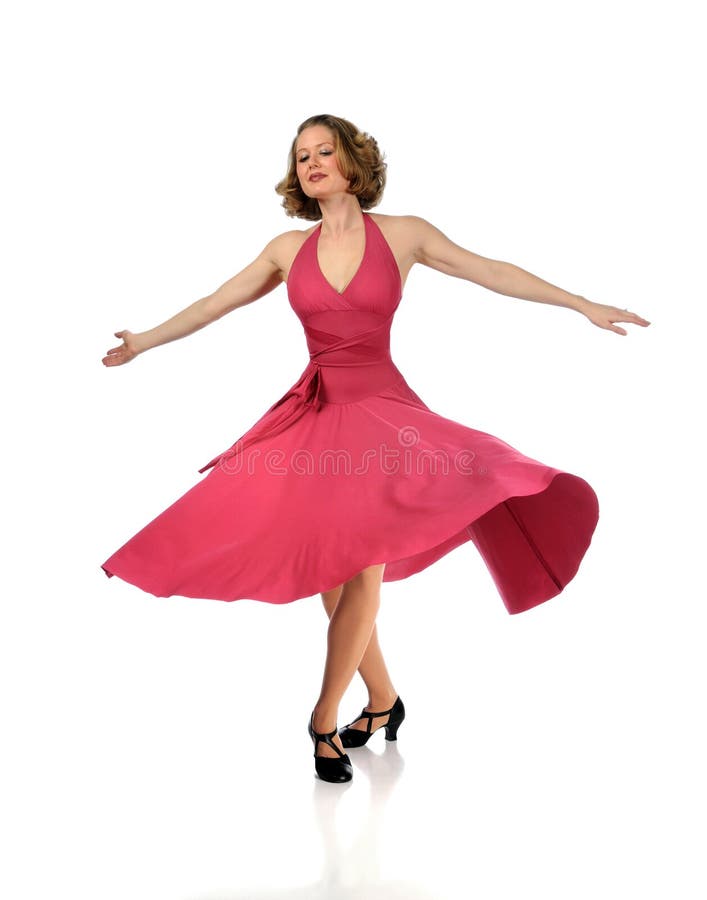 Danzatore che effettua rotazione fotografia stock Danzatore che effettua rotazione fotografia stock