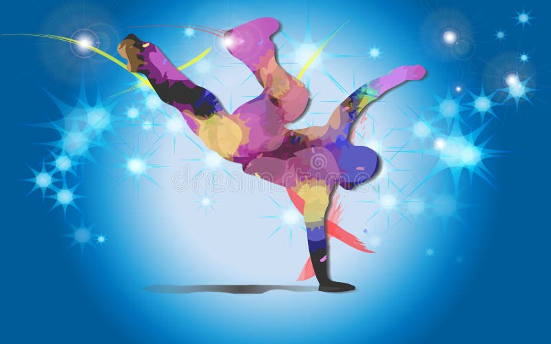 Danzatore di Hip Hop illustrazione di stock Danzatore di Hip Hop illustrazione di stock