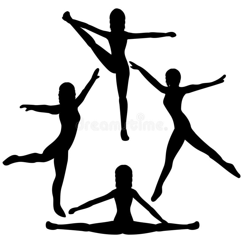 Danzatori femminili royalty illustrazione gratis