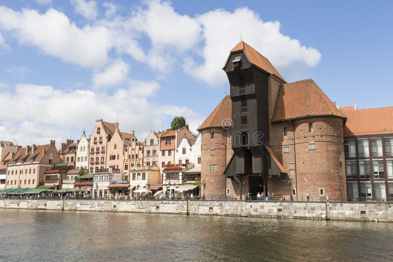 Danzig Polen - Juli 7 2016: Gdansk gammal stad i Polen arkivfoto Danzig Polen - Juli 7 2016: Gdansk gammal stad i Polen arkivfoto