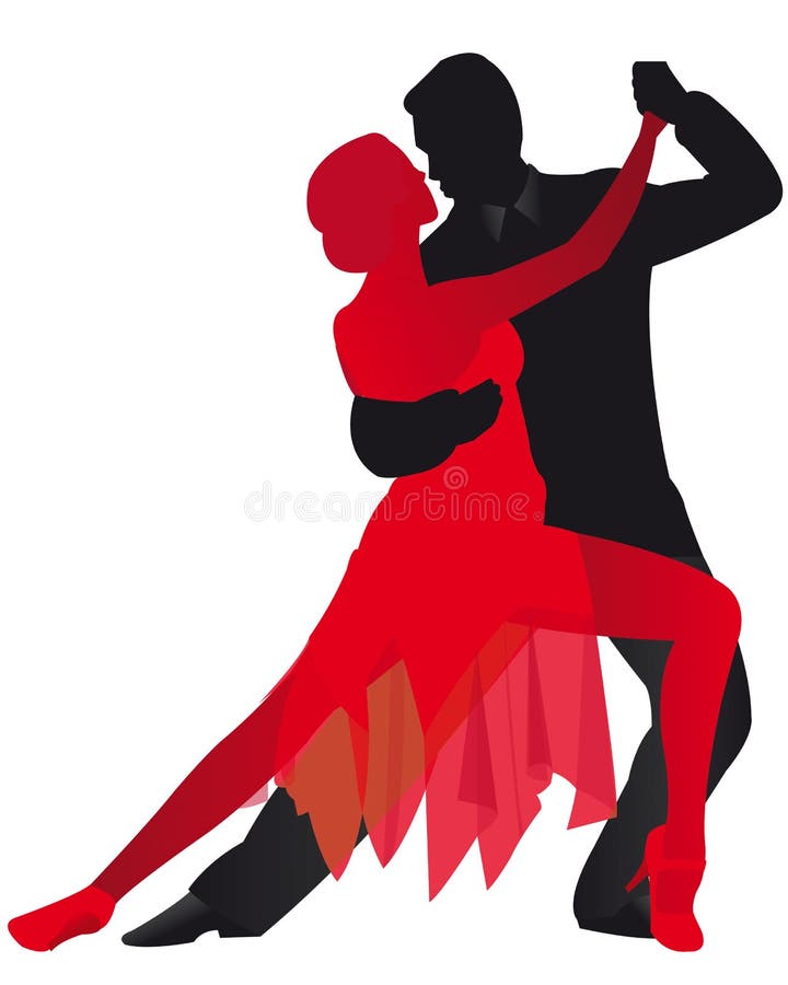 Dança ilustração royalty free