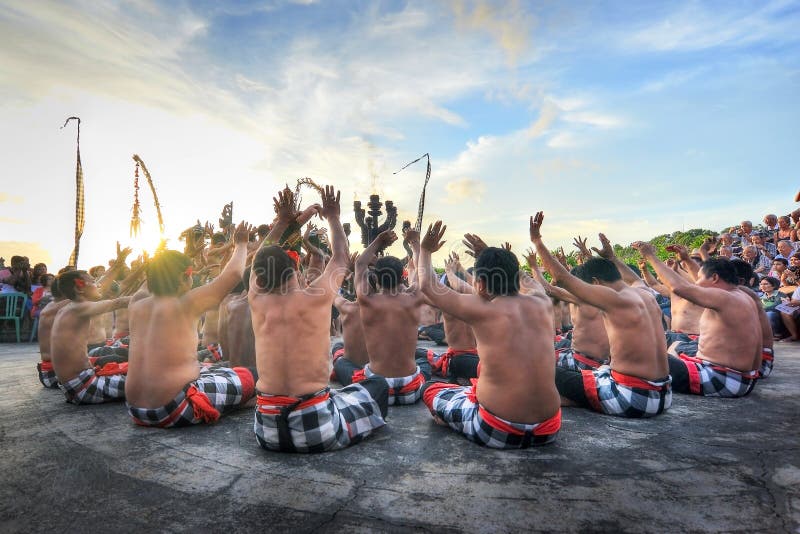 Dança de Kecak bali fotos de stock Dança de Kecak bali fotos de stock