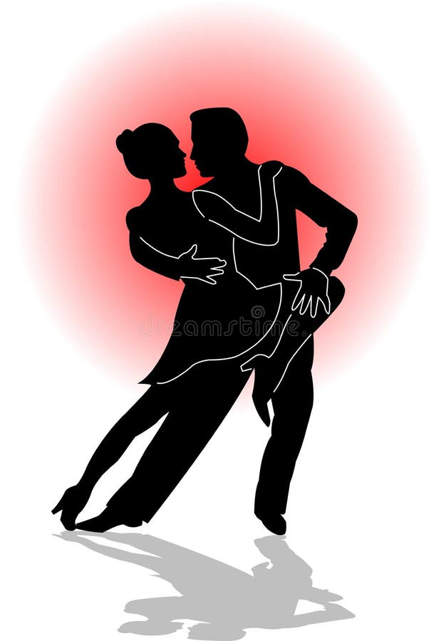 Dança de Tango/eps ilustração do vetor