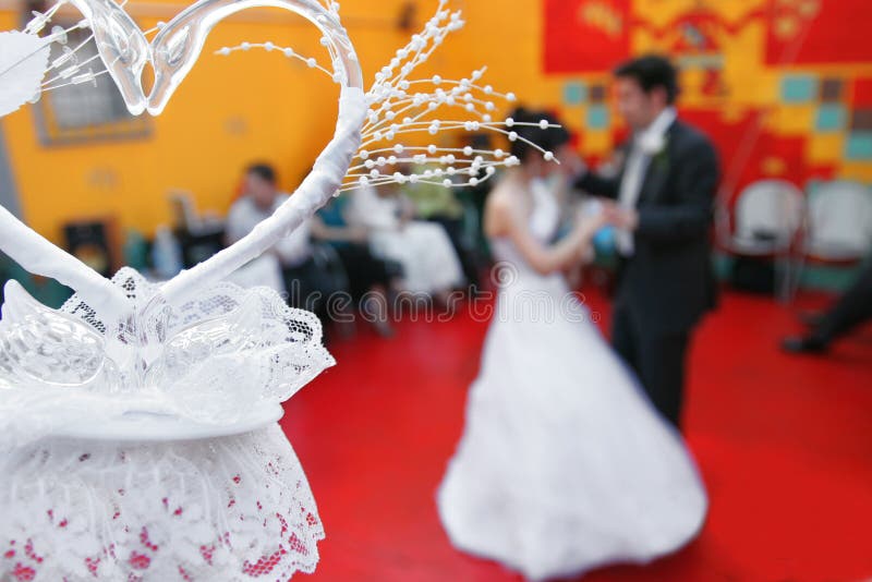 Dança e coração Wedding foto de stock Dança e coração Wedding foto de stock
