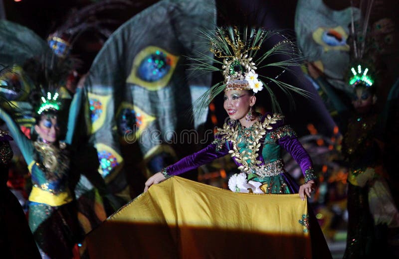 Dança tradicional indonésia fotos de stock royalty free