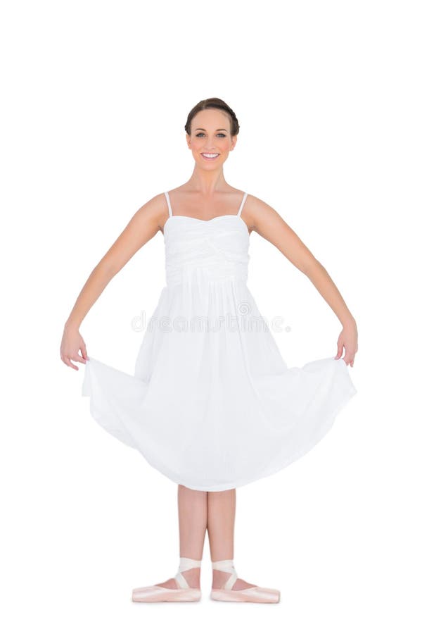 Bailarina jovem e alegre numa pose imagens de stock royalty free