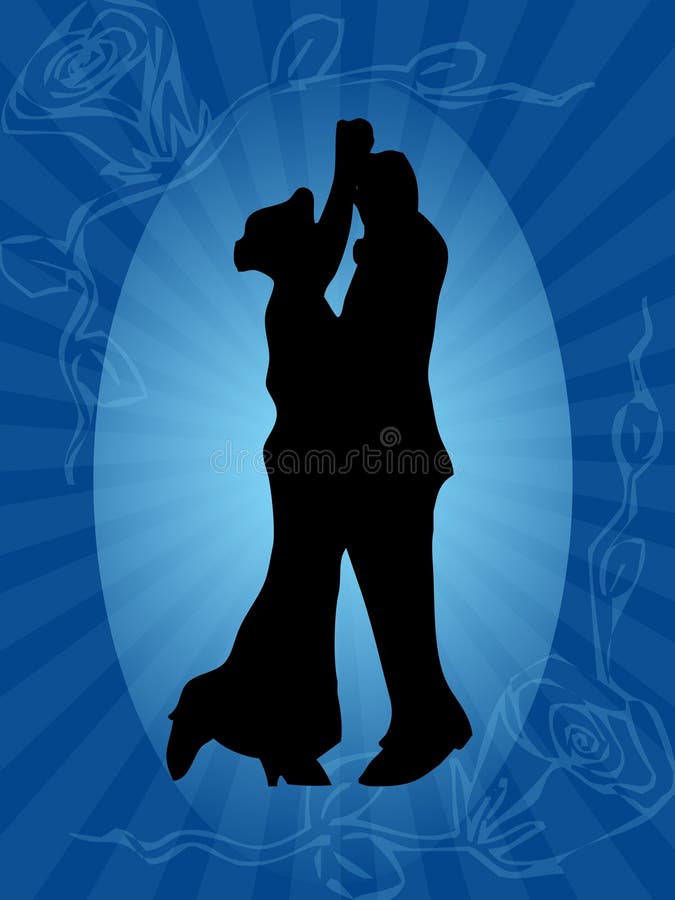 Bailarinos ilustração royalty free