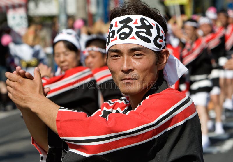 Bailarinas do Festival Japonês fotos de stock