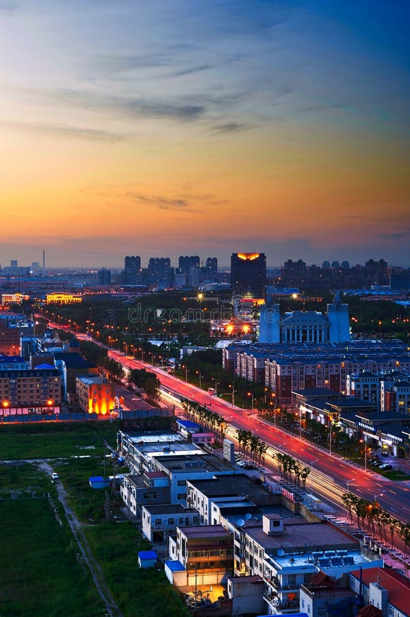 The daqing west district night