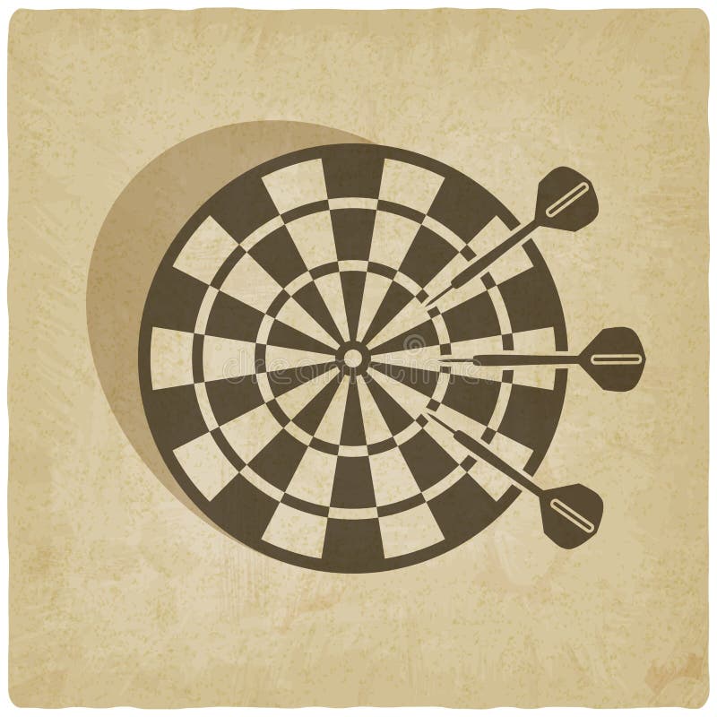 Darts old background - vector illustration. Darts old background - vector illustration