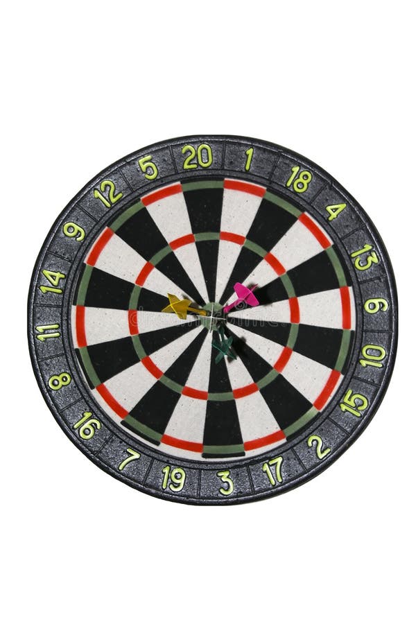 Target for game of darts, isolated. Target for game of darts, isolated