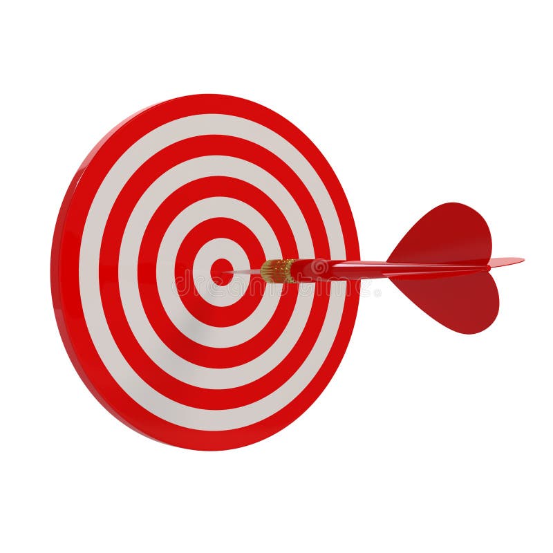Dardos e alvo ilustração stock