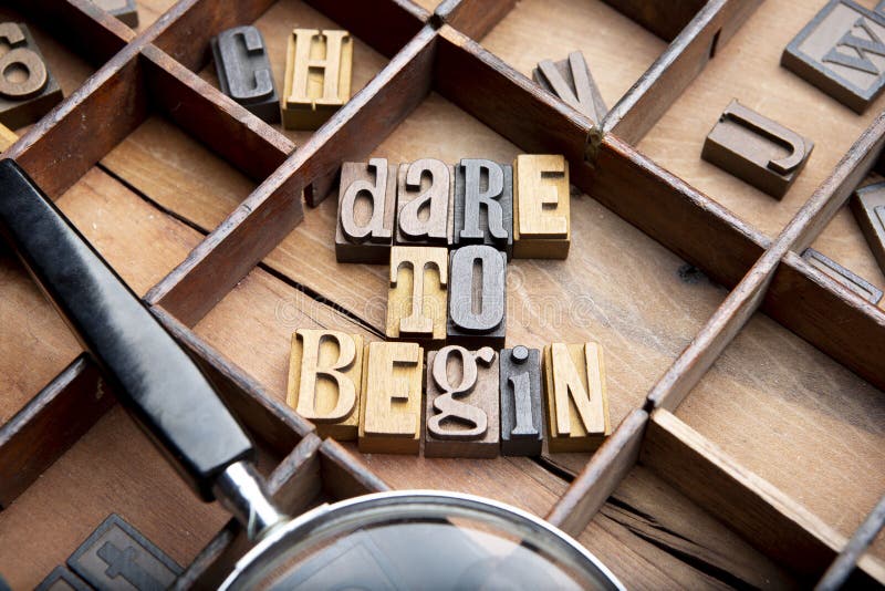 Dare to begin royalty free stock photo Dare to begin royalty free stock photo