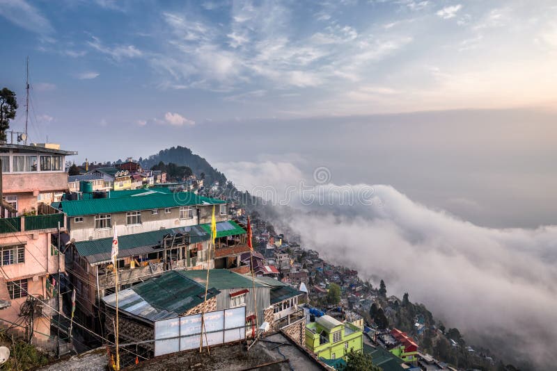 Darjeeling foggy day royalty free stock photography Darjeeling foggy day royalty free stock photography