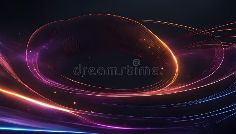 Fond abstract închis cu particule fine. element de proiectare cerc linii punctate strălucitoare. model punct modern vector illustration