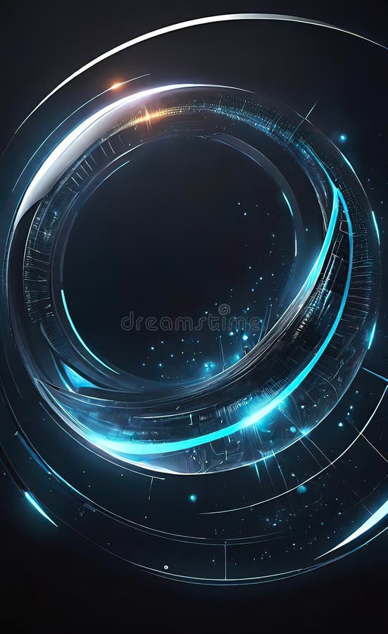 Fond abstract închis cu particule fine. element de proiectare cerc linii punctate strălucitoare. model punct modern vector illustration