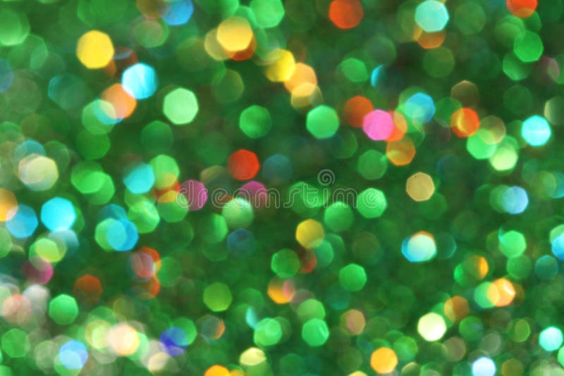 Dark abstract green, red, yellow, turquoise glitter background christmas tree-abstract background