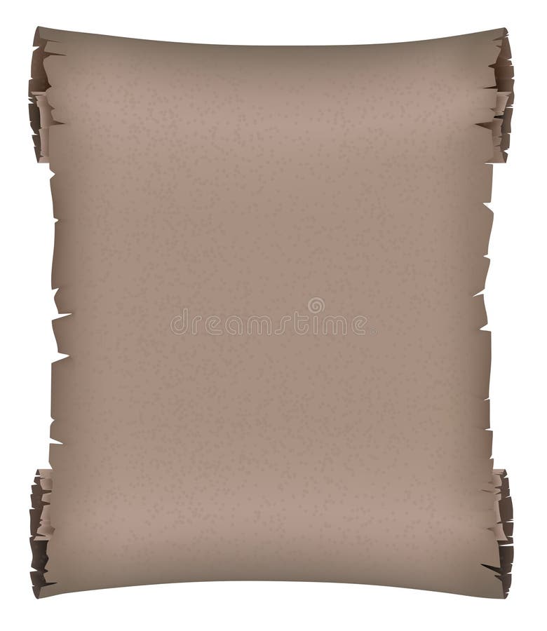 Dark ancient scroll royalty free illustration