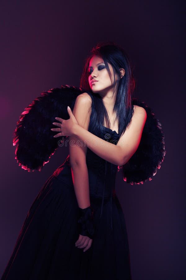 Dark angel stock photo