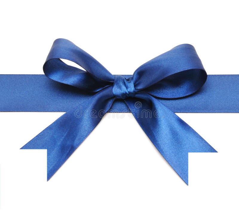 Dark blue bow