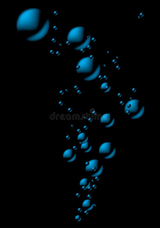 Dark blue bubbles. royalty free illustration
