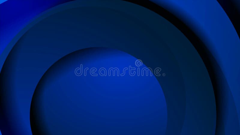 Dark blue geometric tech motion background with circles royalty free illustration