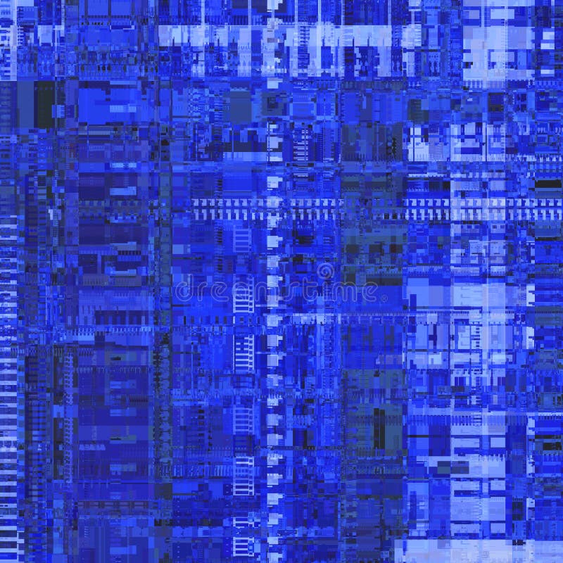 Dark Blue Glitch Unique Design Abstract Digital Pixel Noise Error ...