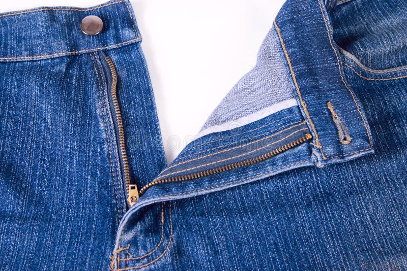 Unzipped Jeans Fly stock image. Image of denim, work, cutoffs - 992397