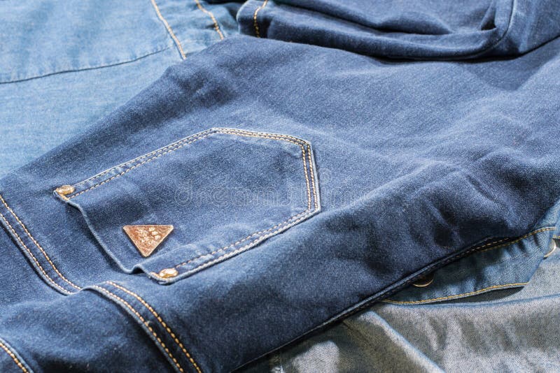 Dark blue jeans pockets stock photo Dark blue jeans pockets stock photo