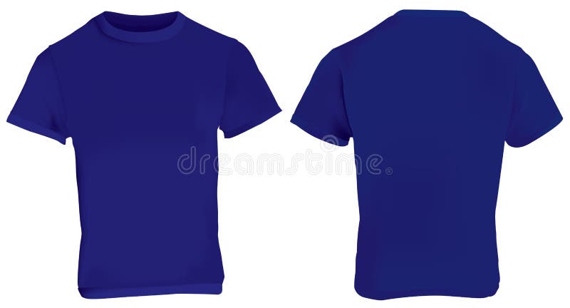 Dark Blue Shirt Template vector illustration