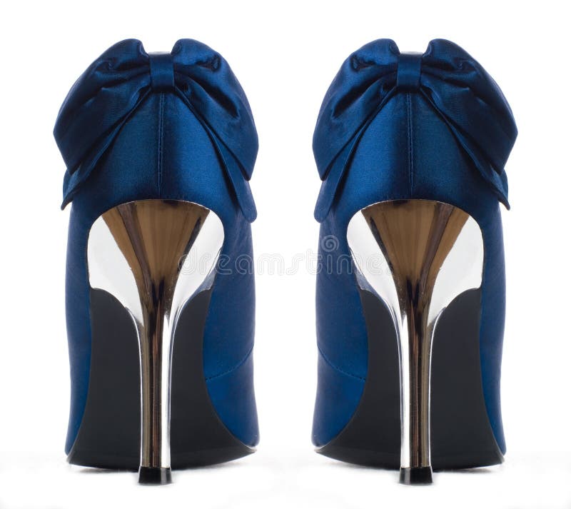 Dark blue shoes stock image. Image of isolated, clothing 9658947