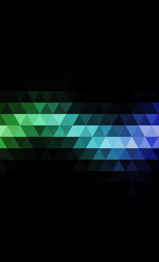 DARK BLUE vector Pattern. triangular template. Geometric sample. royalty free illustration