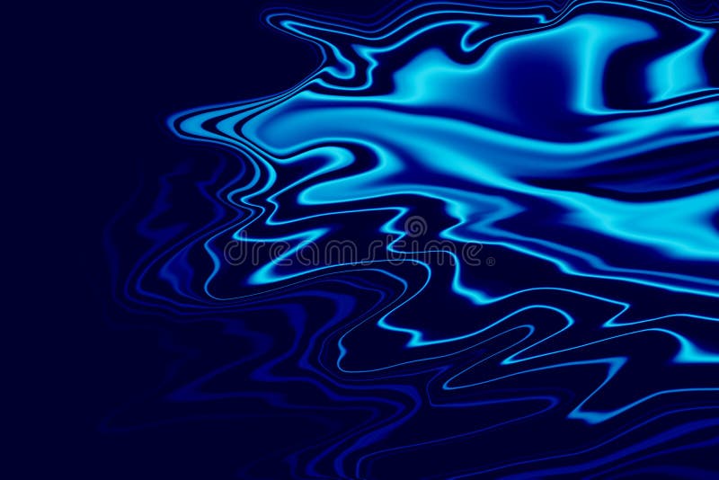 Dark Blue Water Abstract Background Stock Illustration Illustration
