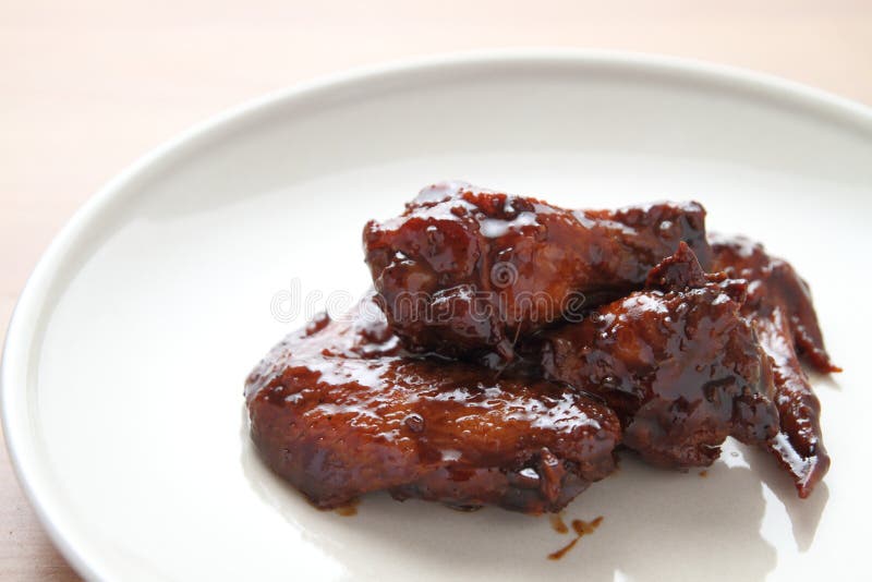 dark-brown-sugar-baked-chicken-wings-stock-image-image-of-chinese