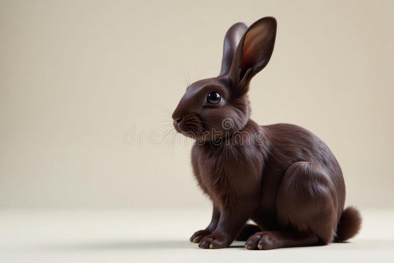 Dark Chocolate Bunny Matte Stock Illustrations 5 Dark Chocolate Bunny