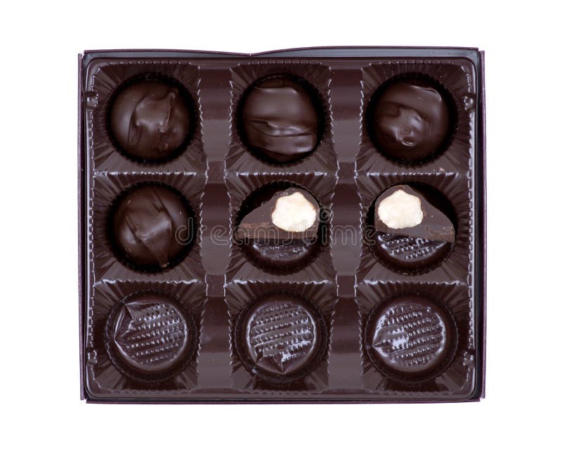 Dark Chocolate Covered Macadamia Nuts Stock Photo Image of brown