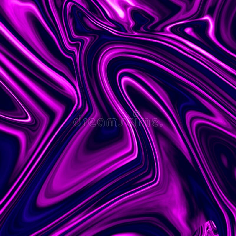 Dark chromatic purple liquid abstract illustration