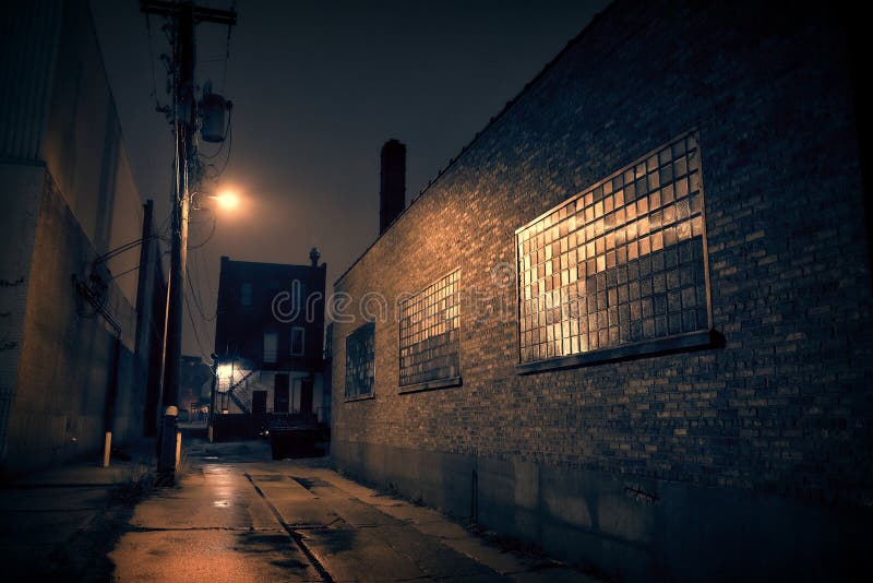 Dark City Alley at Nigh