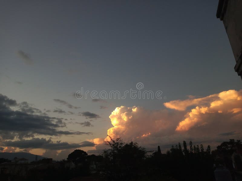 Dark Clouds Vs Bright Clouds Stock Photo Image of dark, landscape