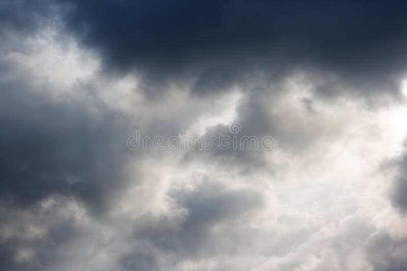 Dark dense gloomy dramatic thundercloud royalty free stock images