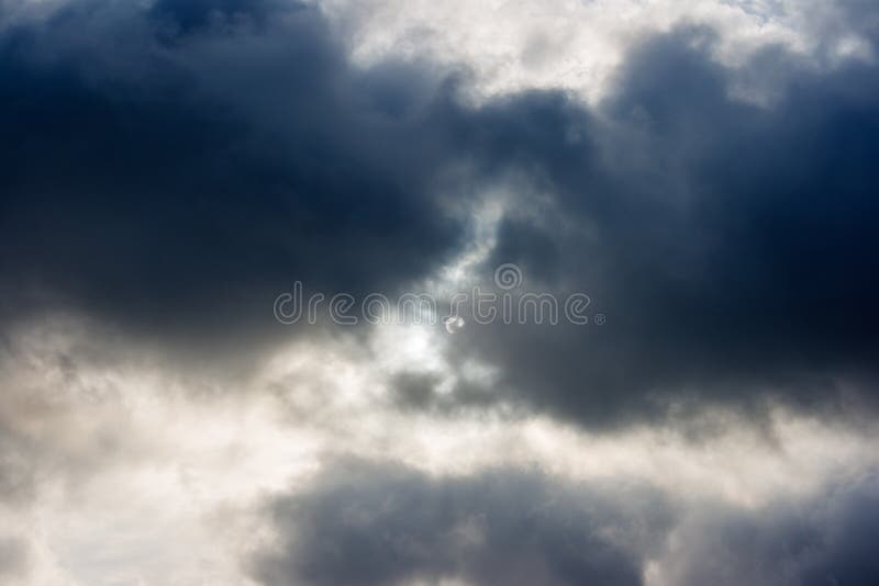 Dark dense gloomy dramatic thundercloud royalty free stock image