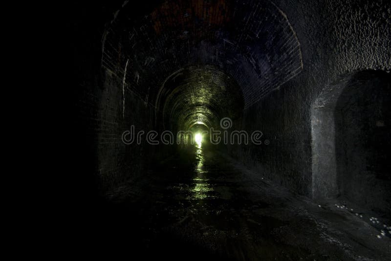 Dark Disused Railway Tunnel